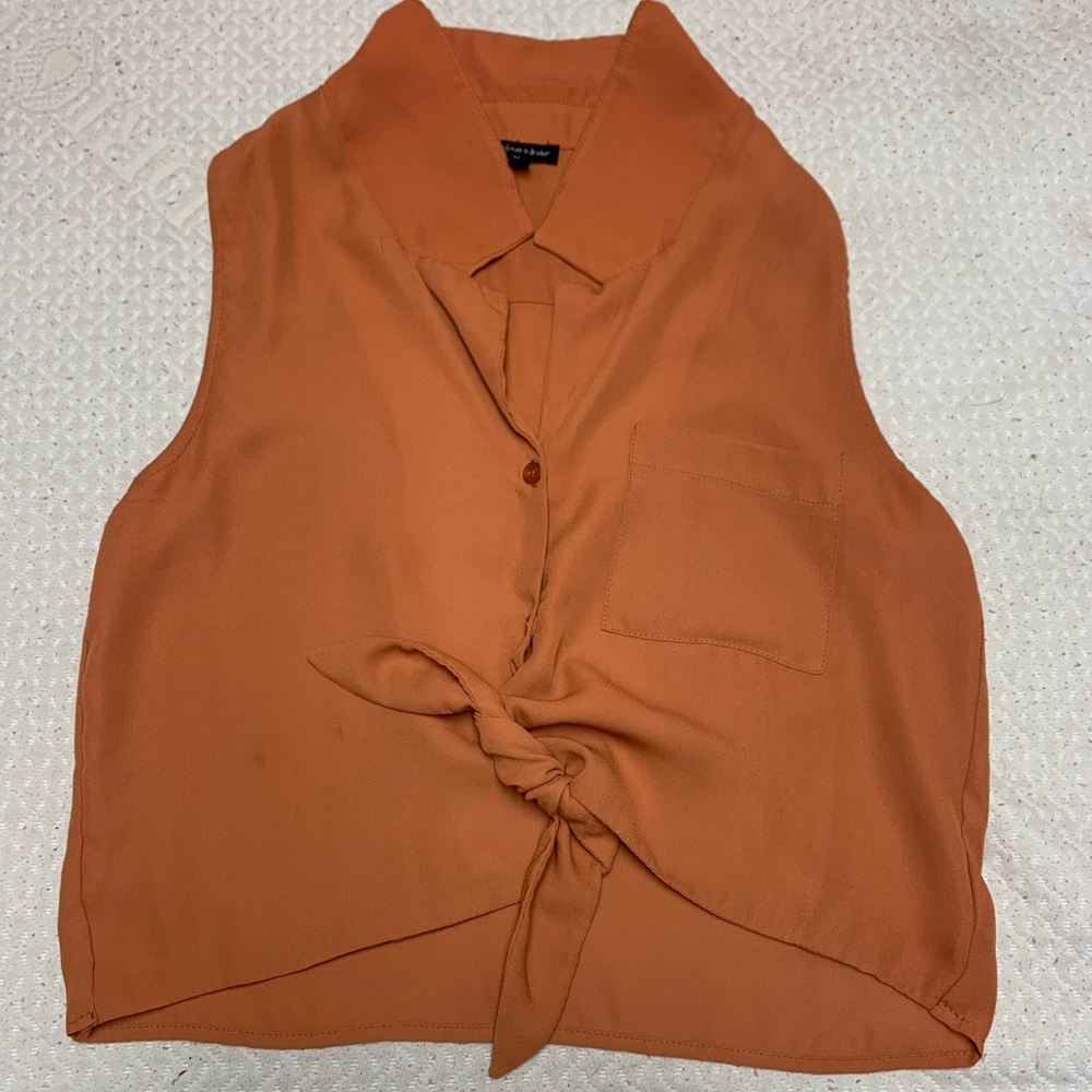 Shinestar tank, orange, size medium